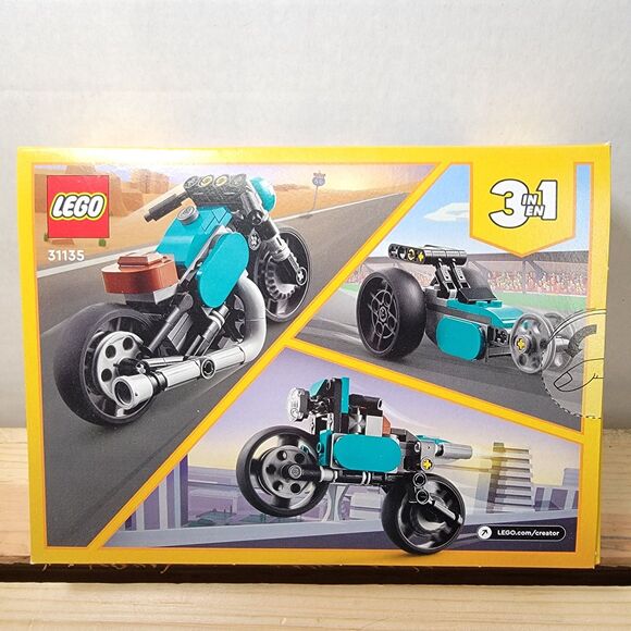 LEGO Creator 3 In 1 Vintage Motorcycle 128 Pcs - 8+ SEALED - Picture 2 of 3